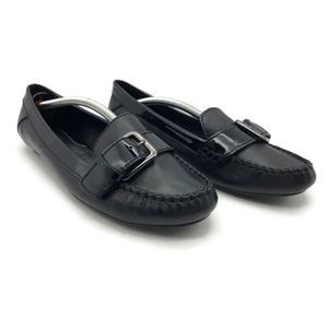 Cole Haan Womens Loafer Flat Shoes Black Mock Toe